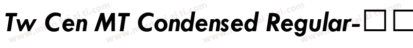 Tw Cen MT Condensed Regular字体转换